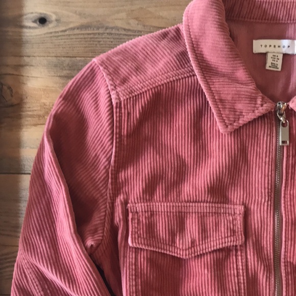 TopShop Pink Corduroy Jumpsuit, Size 4 - Picture 3 of 7